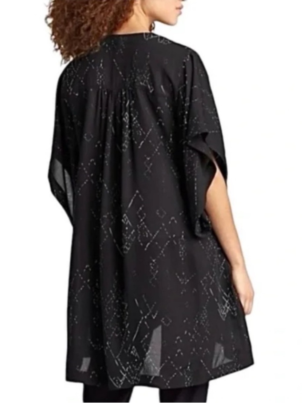 Eileen Fisher Silk Tencel Marrakesh Printed Kimono XS